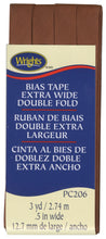 Load image into Gallery viewer, Wright’s extra wide double Fold Bias Tape PC206 1/2 inch