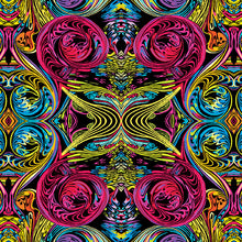 Load image into Gallery viewer, Curlique Red Multi from Heartscapes Collection by Paula Nadelstern