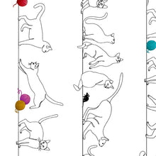 Load image into Gallery viewer, Cat Flat cats on a wire from Quilting Treasures and Kate Ward Thacker