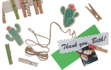 Load image into Gallery viewer, Hampton Art Hello Hobby Clothespin Set Cactus 13 piece