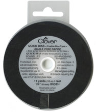 Load image into Gallery viewer, Clover Fusible Quick Bias Black 1/4 inch x 11 yards