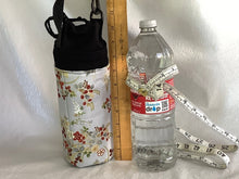 Load image into Gallery viewer, Grey floral on black