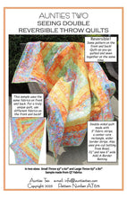 Load image into Gallery viewer, Seeing Double Reversible Throw Quilts