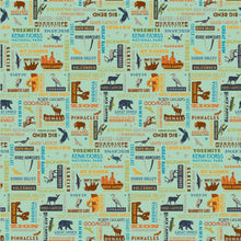 Load image into Gallery viewer, National Parks words fabric