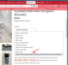 Load image into Gallery viewer, Insulated bottle totes half gallon (Growler)
