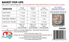 Load image into Gallery viewer, Basket pop-ups pattern from Sew Organized Designs
