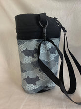 Load image into Gallery viewer, Grey clouds black canvas