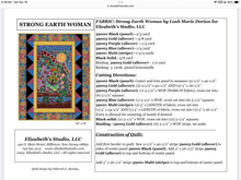 Load image into Gallery viewer, Strong Earth Woman Quilt Kit by Deborah G. Stanley from Elizabeths Studio fabrics, kit by Pat