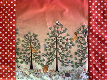 Load image into Gallery viewer, Cozy chinchilla minkee and cotton quilt for baby, toddler, or adult with forest scene and critters