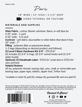 Load image into Gallery viewer, Paris travel neck pillow pattern from Sallie Tomato