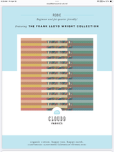 Load image into Gallery viewer, Frank Lloyd Wright House Beautiful Collection From Cloud9 Fabrics Bluebird