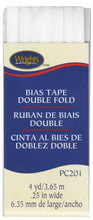 Load image into Gallery viewer, Wright’s Double Fold narrow Bias Tape PC201 1/4 inch