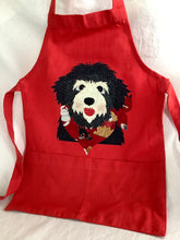 Load image into Gallery viewer, Kids apron cotton with your choice of dog applique