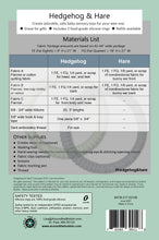 Load image into Gallery viewer, Hedgehog and Hare baby toys and teething rings pattern with templates