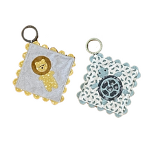 Load image into Gallery viewer, Myrtle and Leo quilt and lovey pattern, templates, and silicone rings