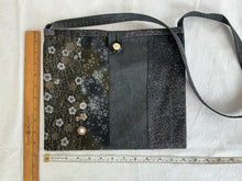 Load image into Gallery viewer, Black, gold, and gray tote bag or iPad sleeve or purse