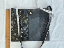 Load image into Gallery viewer, Black, gold, and gray tote bag or iPad sleeve or purse
