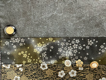 Load image into Gallery viewer, Black, gold, and gray tote bag or iPad sleeve or purse
