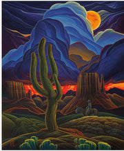 Load image into Gallery viewer, Four Western Reflections Panels from Riley Blake