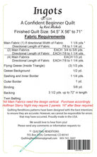 Load image into Gallery viewer, Ingots pattern Quilting Renditions