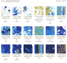 Load image into Gallery viewer, Cobalt Bliss roll up or jelly roll by Lauren Wan Complete Collection jelly roll 40 2-1/2" strips