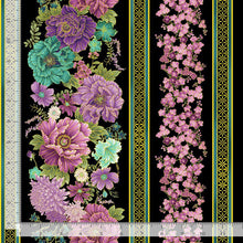 Load image into Gallery viewer, Shizuka collection floral stripe from Timeless Treasures Fabrics