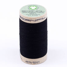 Load image into Gallery viewer, Organic Cotton Thread 500 yard black