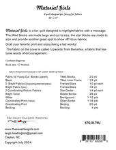 Load image into Gallery viewer, Material Girls pattern From Sweet Tea Girls Patterns By Leigh Headington