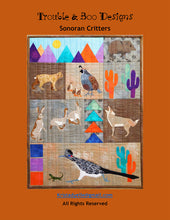 Load image into Gallery viewer, Sonoran Critters pattern by Krista T Dyelle by Trouble & Boo Designs