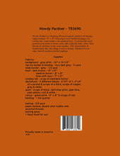 Load image into Gallery viewer, Howdy Partner pattern by Krista T Dyelle by Trouble & Boo Designs