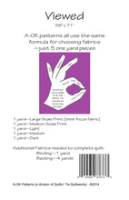 Load image into Gallery viewer, Viewed A-OK 5 Yard Quilt Pattern