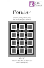 Load image into Gallery viewer, Ponder A-OK 5 Yard Quilt Pattern