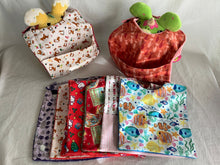 Load image into Gallery viewer, Baby bib with crumb catcher pocket