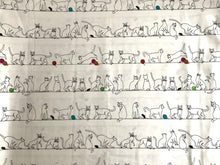 Load image into Gallery viewer, Cat Flat cats on a wire from Quilting Treasures and Kate Ward Thacker