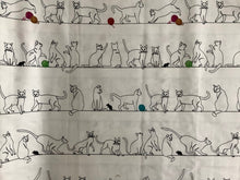Load image into Gallery viewer, Cat Flat cats on a wire from Quilting Treasures and Kate Ward Thacker