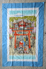 Load image into Gallery viewer, Japanese shrine or temple with Mt Fuji, cherry blossoms and girl's day and boy's day coordinates