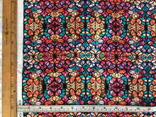 Load image into Gallery viewer, Radiant Reflections stained glass window fuchsia from Quilting Treasures fabrics