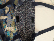 Load image into Gallery viewer, Japanese cranes fabric market tote