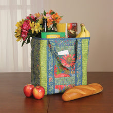 Load image into Gallery viewer, Just add fabric! Quilt as you go Utility Shoppers totes 3 pack