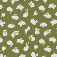 Load image into Gallery viewer, Moon Rabbit graphic olive