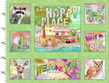 Load image into Gallery viewer, My Happy Place by Connie Haley from 3 Wishes Fabric Vintage Camper Panel