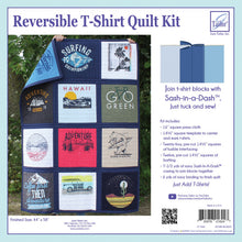 Load image into Gallery viewer, PREORDER Just add tee shirts! Reversible T-Shirt Quilt Kit