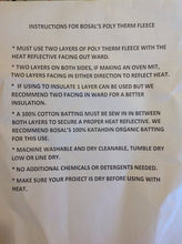 Load image into Gallery viewer, Bosal Poly-Therm Fleece cold and heat reflective fabric