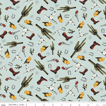 Load image into Gallery viewer, Go West with John Wayne Brown colorway by the yard from Riley Blake