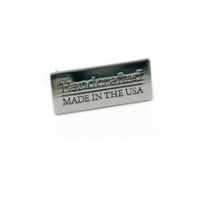 Load image into Gallery viewer, Handmade or Handcrafted made in the USA Label Rose Gold, antique brass, nickel