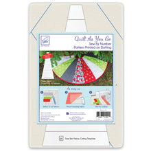 Load image into Gallery viewer, Just add fabric! Tree Skirt Quilt As You Go Pre-Printed Batting