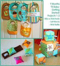 Load image into Gallery viewer, Organic cotton fabric scraps from Robert Kaufman designed by Katie Henagir