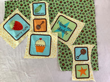 Load image into Gallery viewer, Organic cotton fabric scraps from Robert Kaufman designed by Katie Henagir
