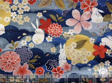 Load image into Gallery viewer, Moon Rabbit main navy from Paintbrush Studios