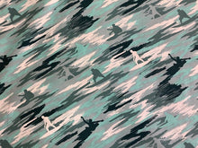 Load image into Gallery viewer, Camo style surfing aqua colorway